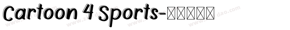 Cartoon 4 Sports字体转换